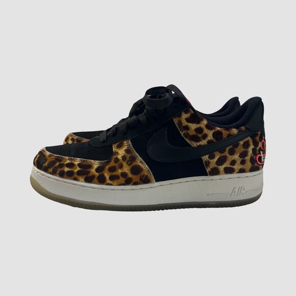 Nike Air Force 1 Low Los Primeros Saner Leopard Print Black Men’s 9 AH7738-001 - Picture 7 of 12